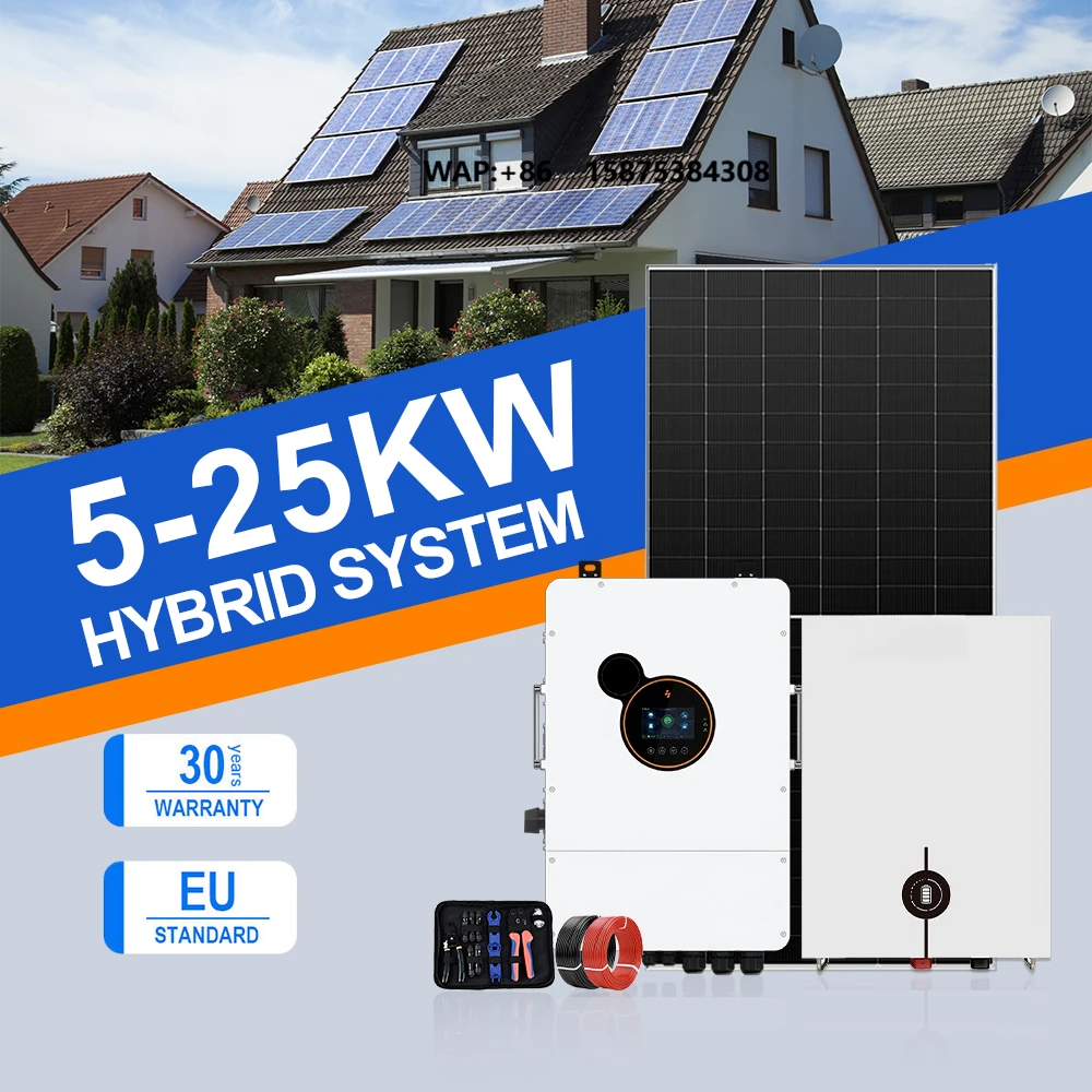 5kw 12Kw Inverter 10Kw Complete 15Kw Off Grid Tie Solar System 20Kw Kit Whole House Hybrid Solar Home Storage Panel Power System