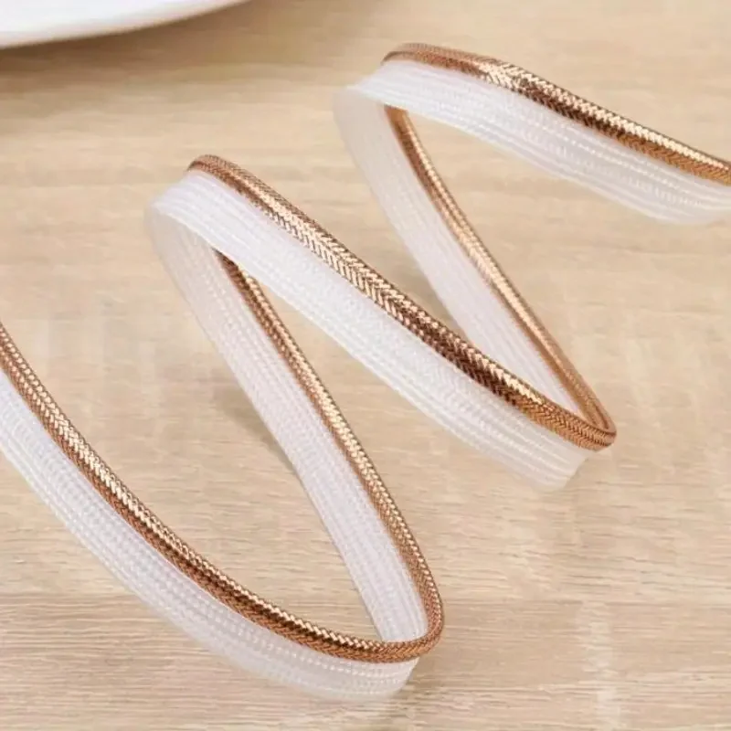 Piping Trim with Metallic Lip for Sewing