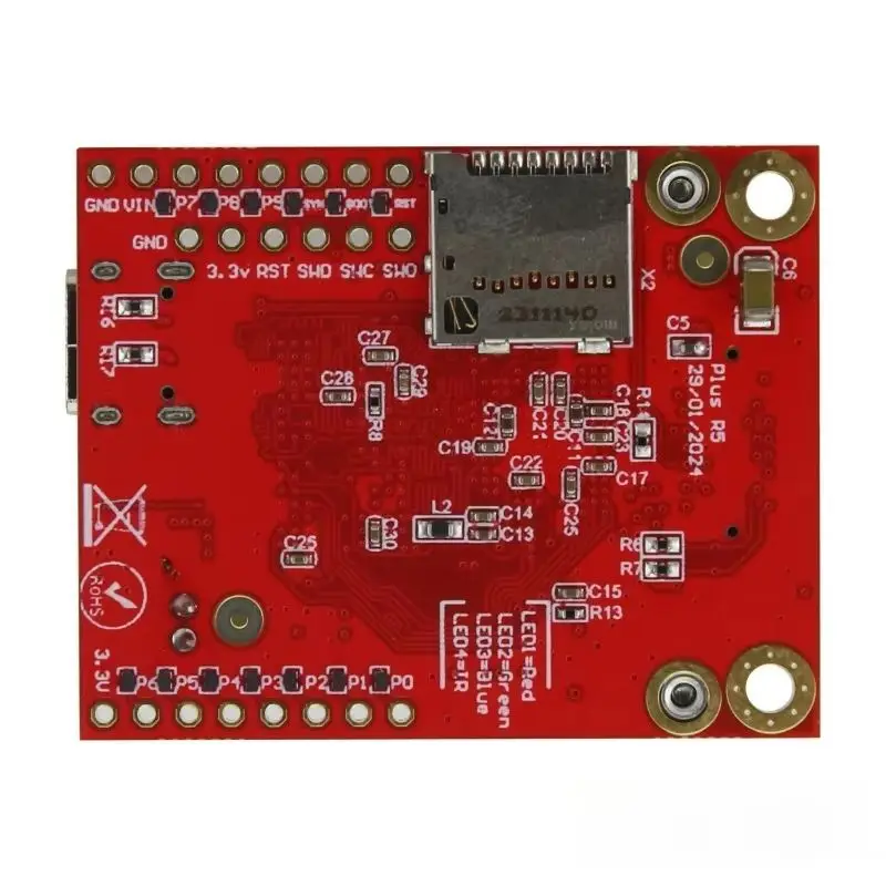 AAAA H7 Plus 5MP HD Smart Camera Module 3.6-17V 32M SDRAM Opensource Visual Module Type-C Interface Compatible with OpenMV4