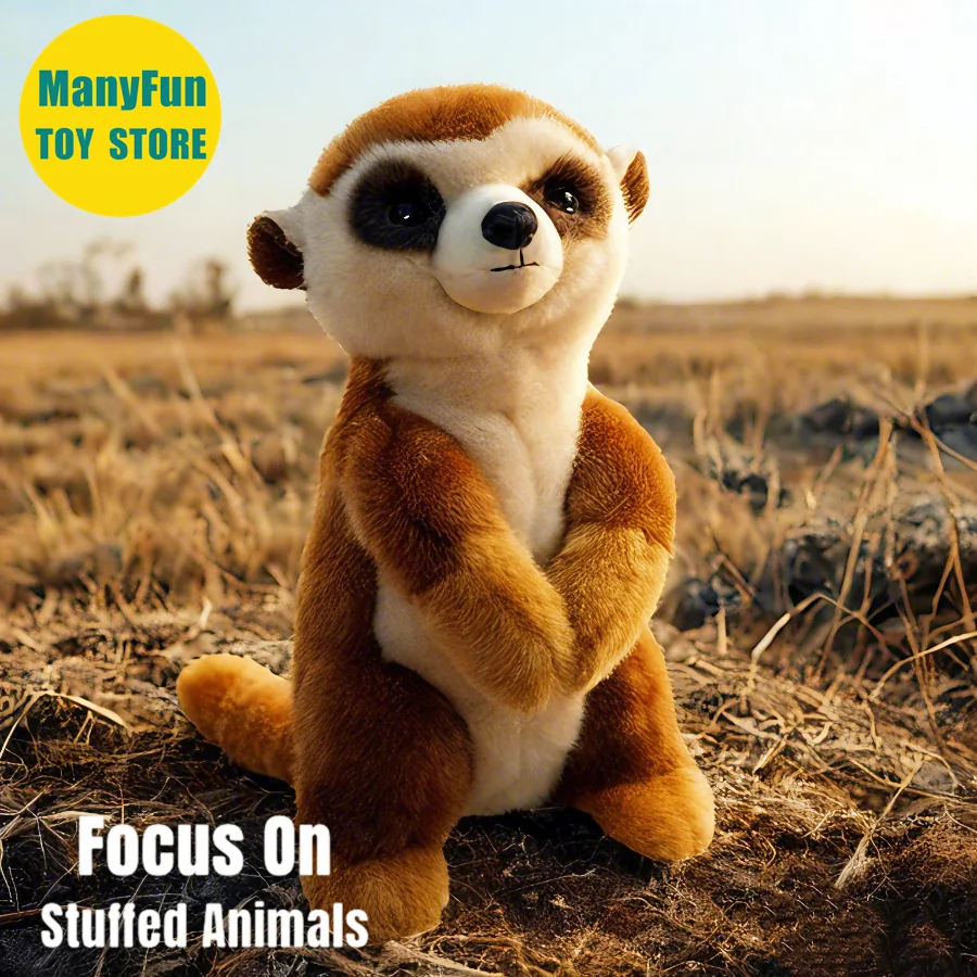 Meerkat Высококачественная аниме милая плюшевая мангуза Suricate плюшевые игрушки реалистичные животные моделирование мягкая кукла Kawai игрушка подарки