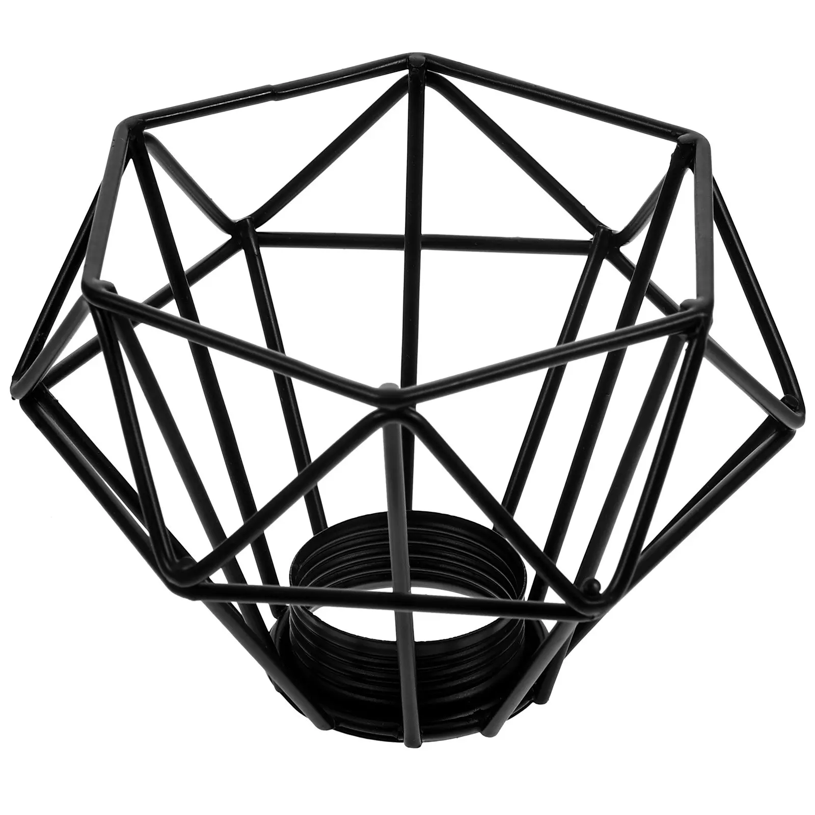 

Diamond Hollow Iron Art Lamp Shade Retro Metal Lampshade Ceiling Wall Light Cover Rustic Hollow Design Chandelier Cover