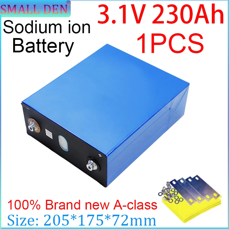 1PCS 3.1V 230Ah sodium ion battery, low temperature resistant, suitable for solar energy storage batteries in electric vehicles