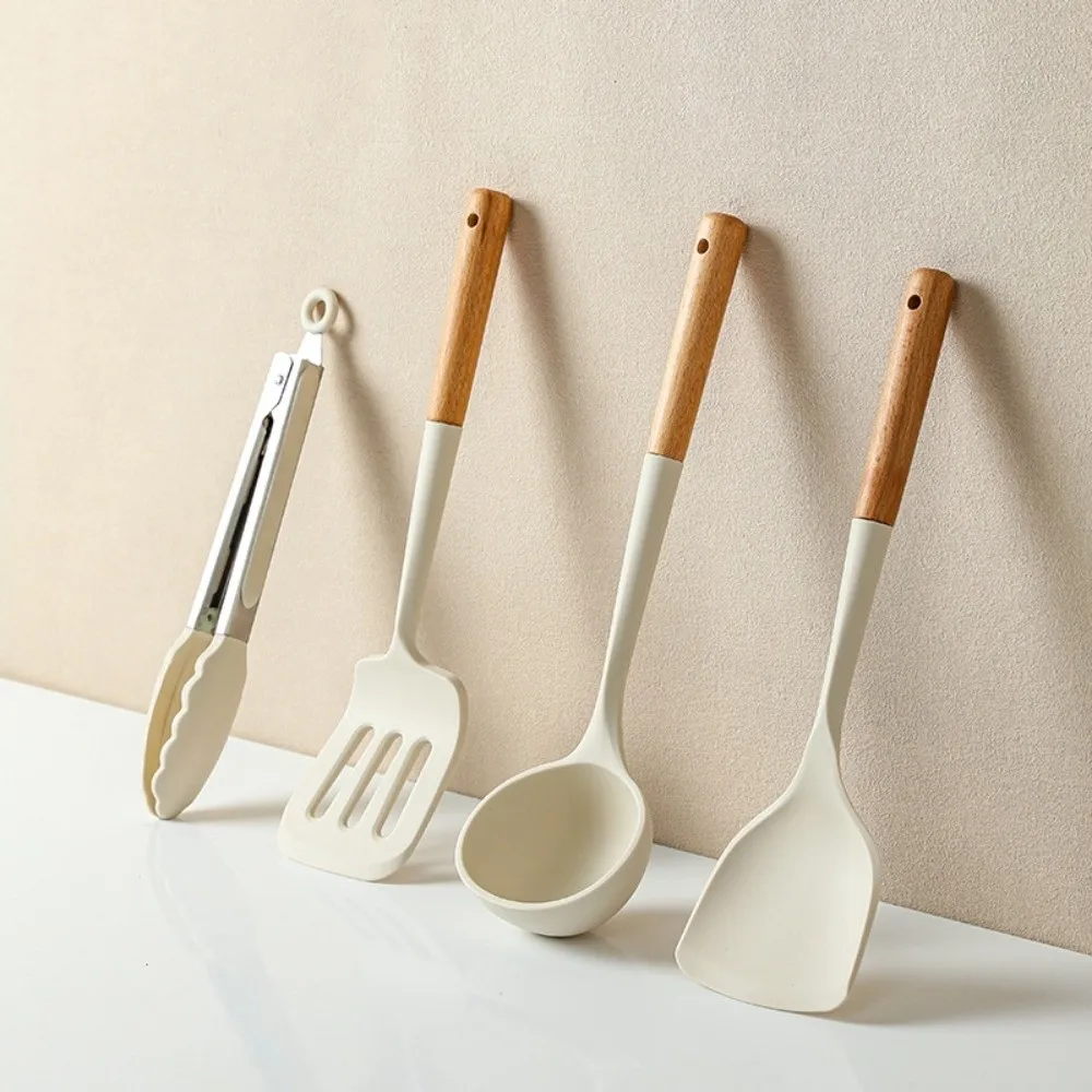 

Non-stick Silicone Cookware Set Cooking Set 6 Piece Kitchen Cookware Food Grade Fried Shovel Spatula Utensils Home