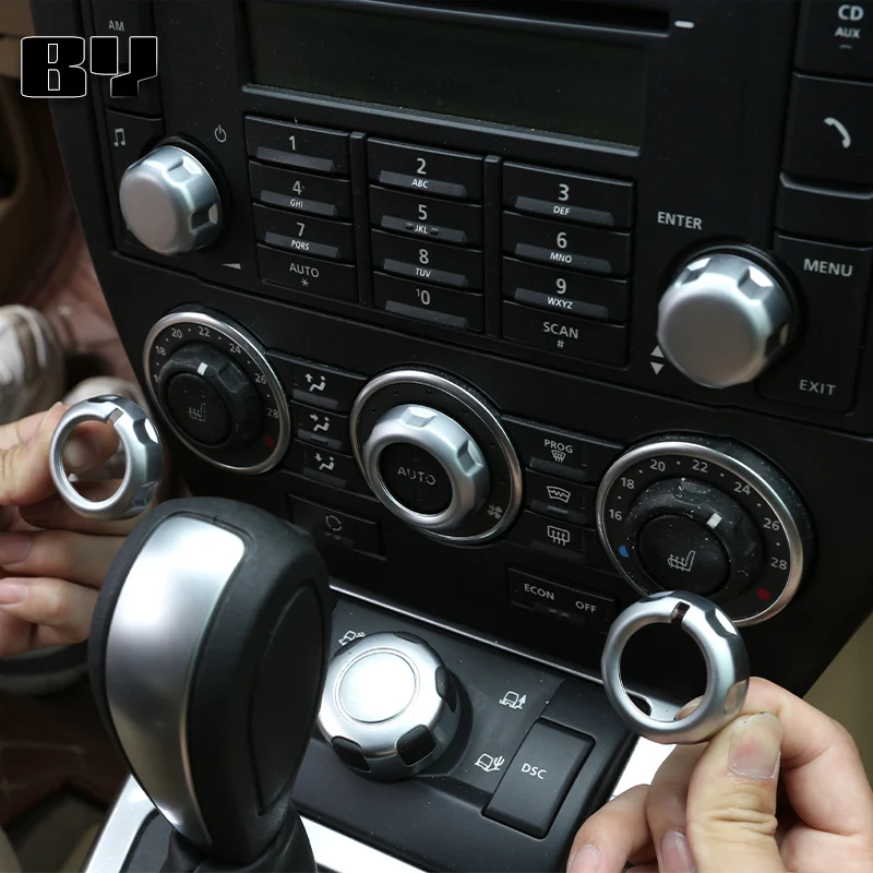 

5 Pcs Fit For Land Rover Freelander 2 2007-2012 Air Conditoin knob Trim Accessories