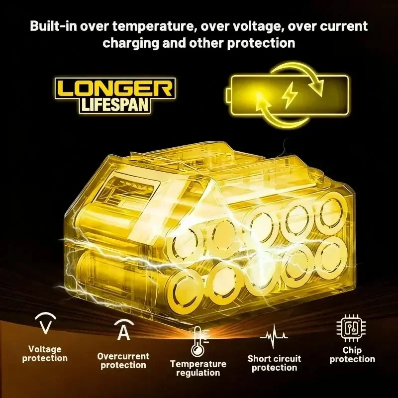 بطارية أصلية DeWalt 6Ah/5Ah 20V قابلة للاستبدال DCD887 DCD805 DCF860 Dcd796 DCG406 DCF880 DCF512 DCD805 بطارية أدوات كهربائية