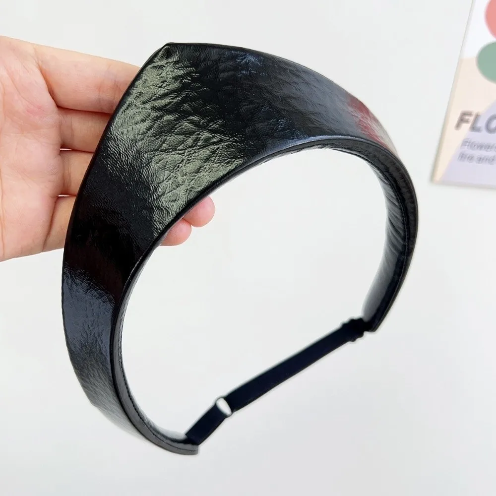

Модная регулируемая женская повязка на голову с защитой от скольжения, европейская и американская заколка-ободок для волос, кожаный обруч для волос, женский головной убор