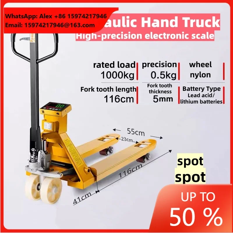 Pallet Truck With Scales Pallet Jack 2t 3t Weighing Manual Hydraulic Hand Pallet Jack Truck With Scale Print