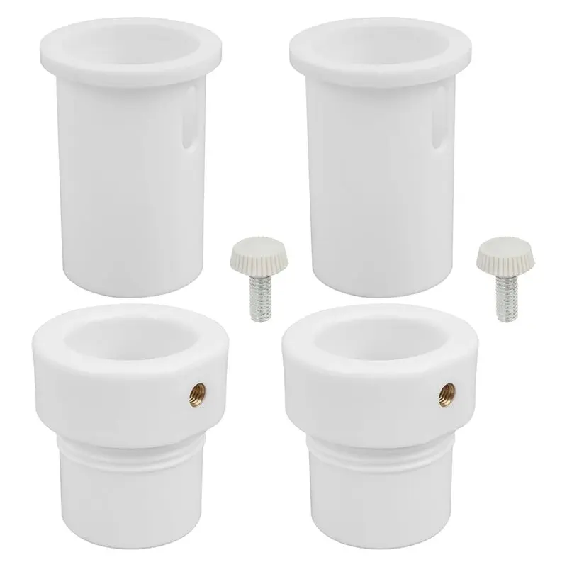 Adaptador estabilizador de sombrilla para piscina, compatible con poste de sombrilla de 1,5" - 1,35" para estante de cubierta de Patio