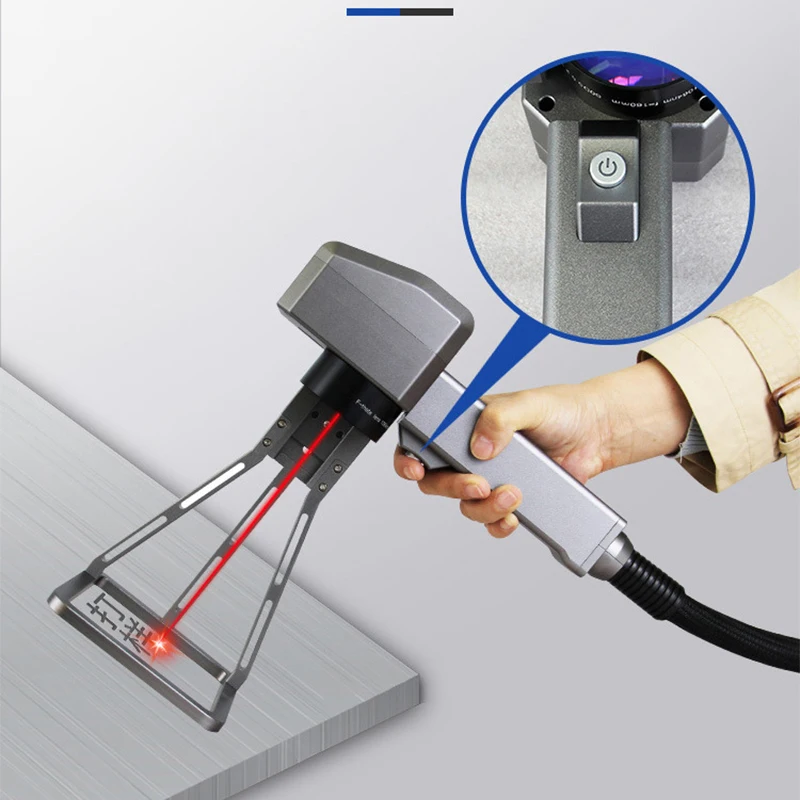 Handheld Fiber Laser Marking Machine Raycus 20W 30W Battery Charge Portable Engraver Maquina Diy For Metal Jewellery