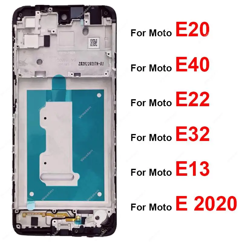 Front Screen Middle Frame For Motorola MOTO E 2020 E20 E22 E32 E40 E13 LCD Bezel Plate Panel Chassis Houisng Replacement Parts