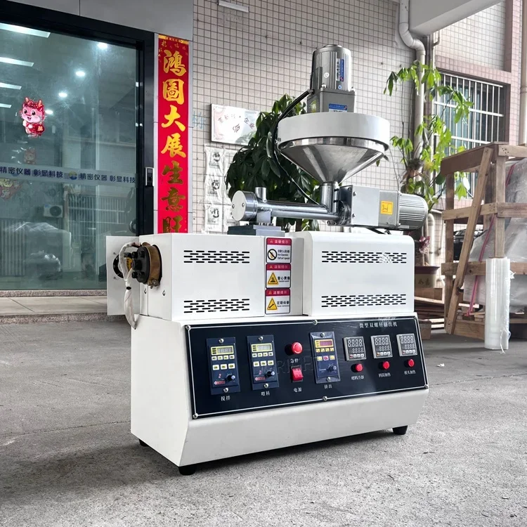 Desktop PVC Pipe Mini Plastic Sheet Filament Extruder with Automatic Feeding Function for DIY Makers And Hobbyists