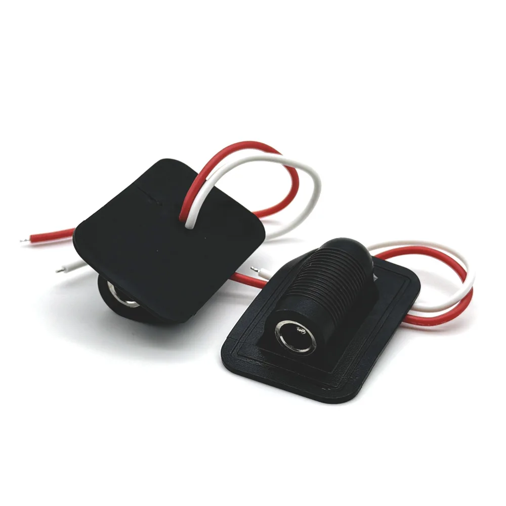 1/3pcs 5521 With Cable Wired DC Power Female 5.5 * 2.1 mm DC Socket High Current All Female Power Plug 5521 Connector