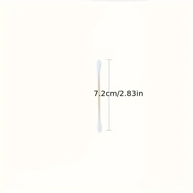 500개 대나무 양면 면봉 - 귀 및 메이크업에 부드러움, 무향료