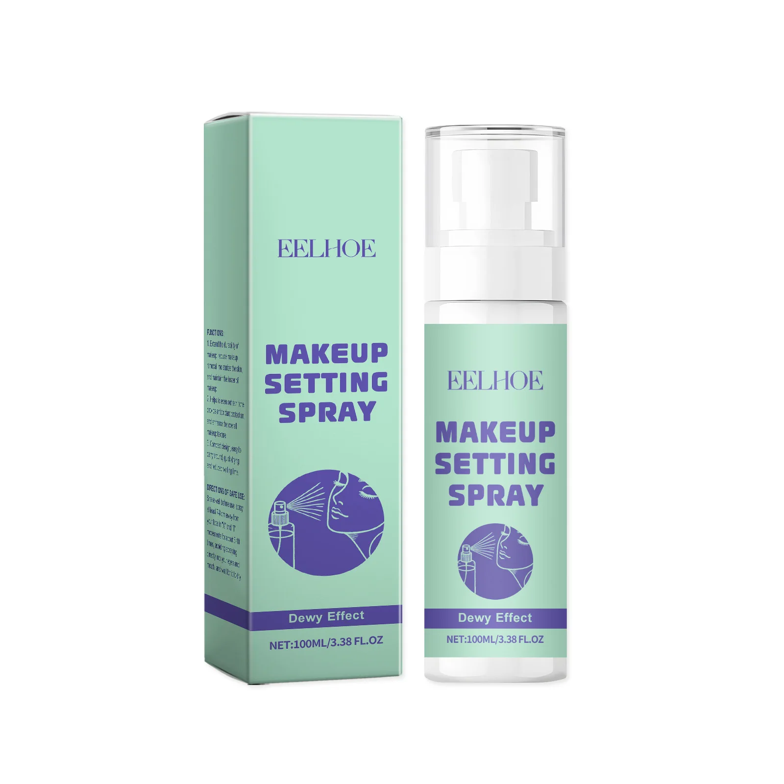 EELHOE – Spray de maquillage fixateur, Nicotinamide, contrôle de l'huile longue durée, imperméable, hydratation en profondeur, primaire pour le visage, Spray fixateur de maquillage