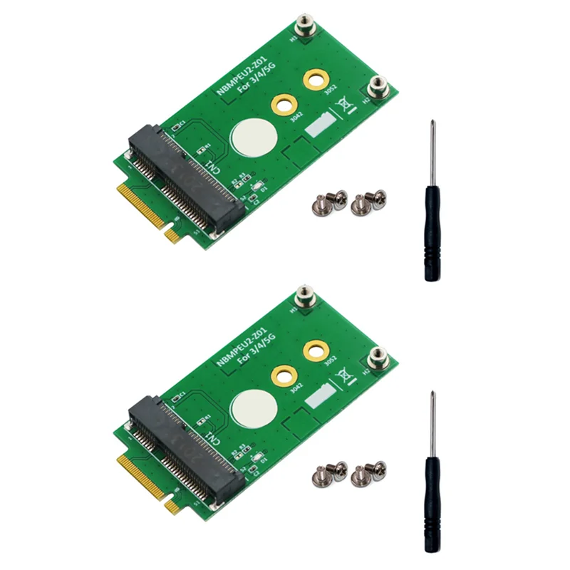 

【Flash-Deal!】2X NGFF M.2 B Key Interface To Mini PCI-E MPCIE Wireless Adapter Card For 5G 4G 3G LTE GSM Module NO NANO SIM Card