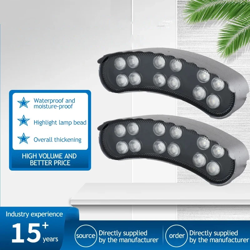 

Coconut Palm Tree Hug Light Decorative Square Hoop Pillar Lighting Tree Hoop Lamps Landscape Pole Holding Lamp LED Electric 90