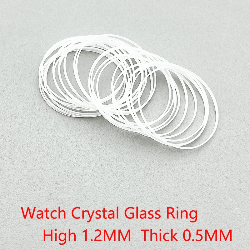 

2/4PCS White Watch Glass O-Ring Waterproof Ring Dia 26-35MM High 1.2MM Thick 0.5MM Watch Repair Parts Ring