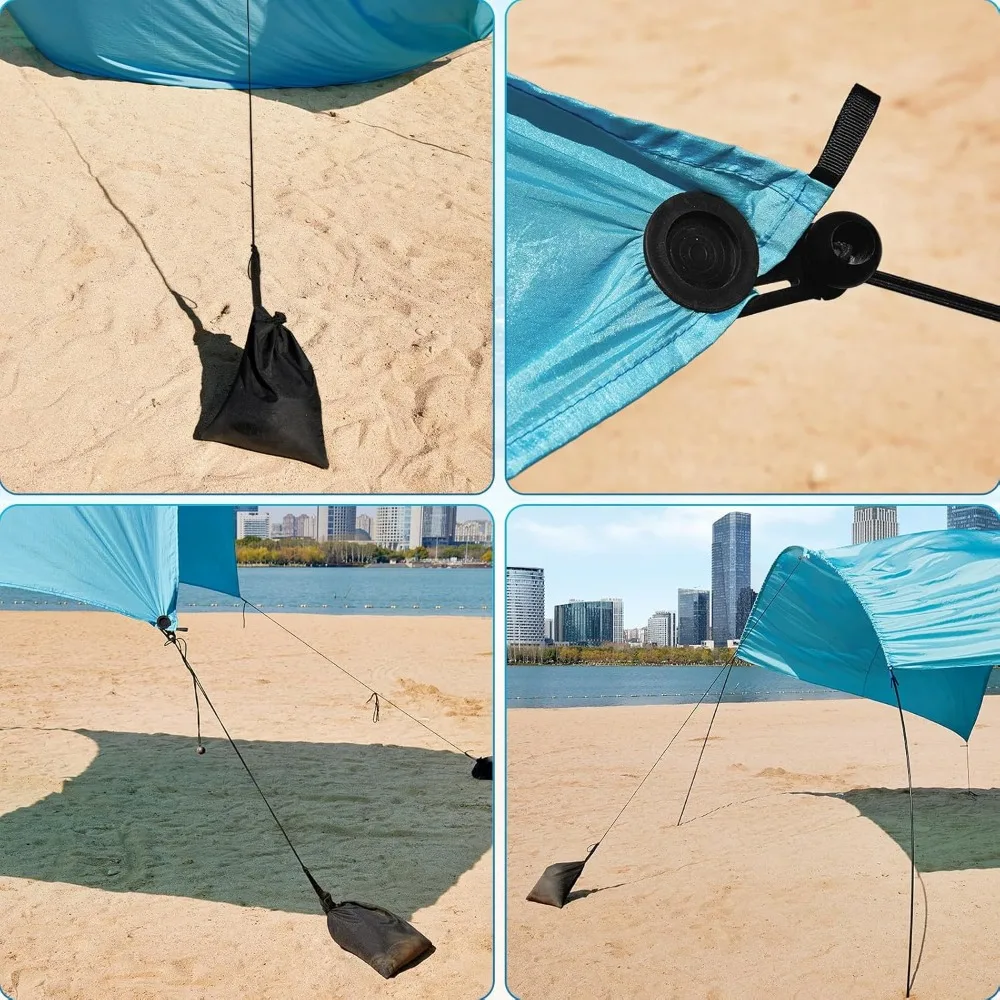 أوزان أكياس الرمل المحمولة على الشاطئ لثبات المظلة المقاومة للرياح #5