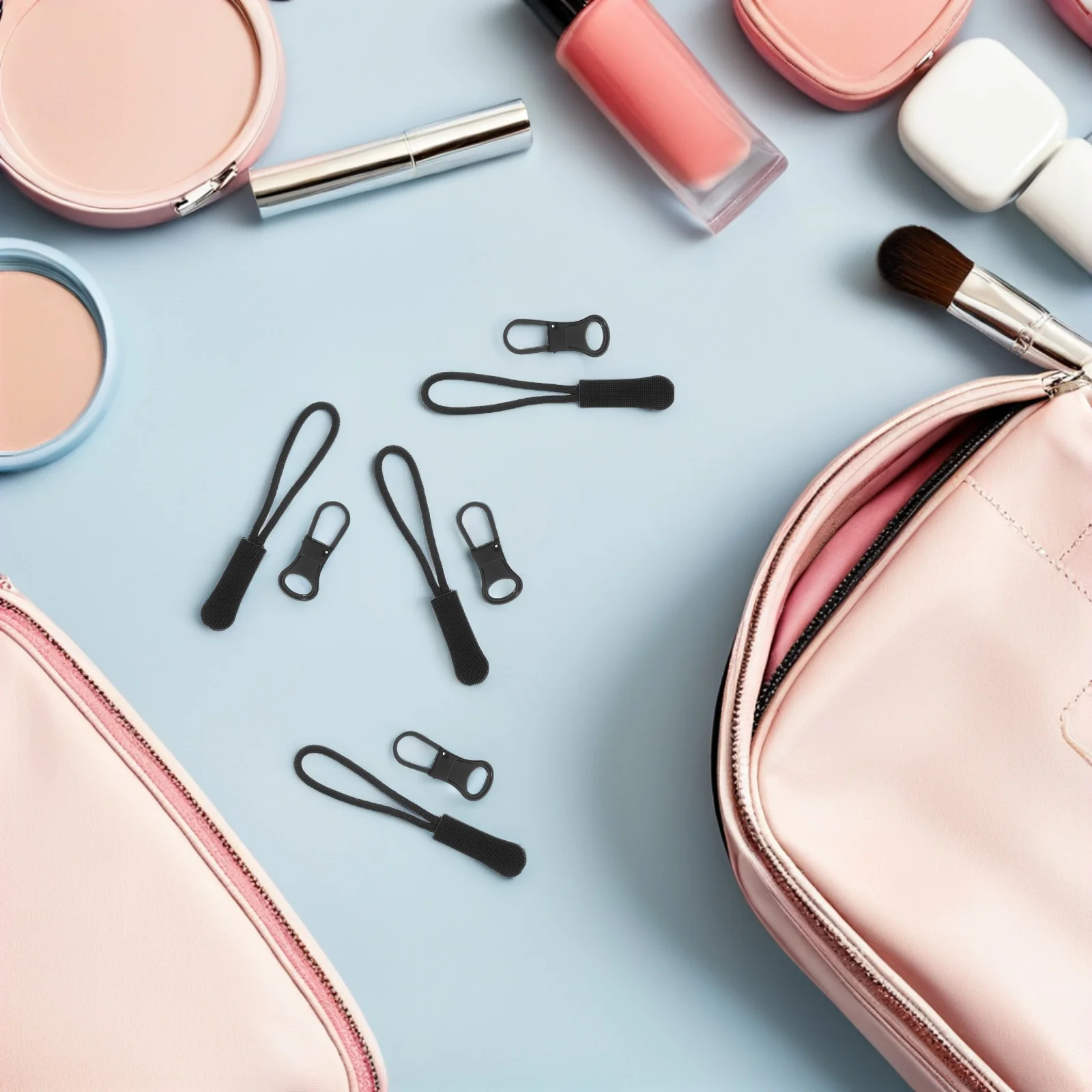 

4Set Zipper Pull Replacement Detachable Metal Alloy Universal Repair Kit for Backpacks Jackets Luggage Boots Purses Durable