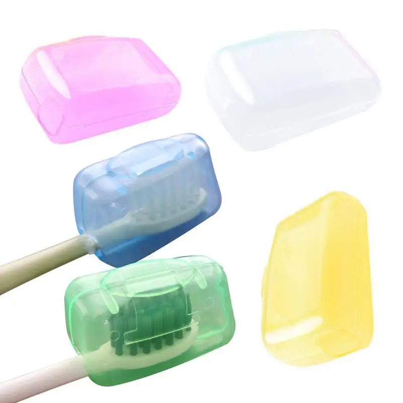 5Pcs/set Portable Toothbrush Cover Electronic And Manual Toothbrushes Protector Case Toilet Toothbrush Head Protective Box