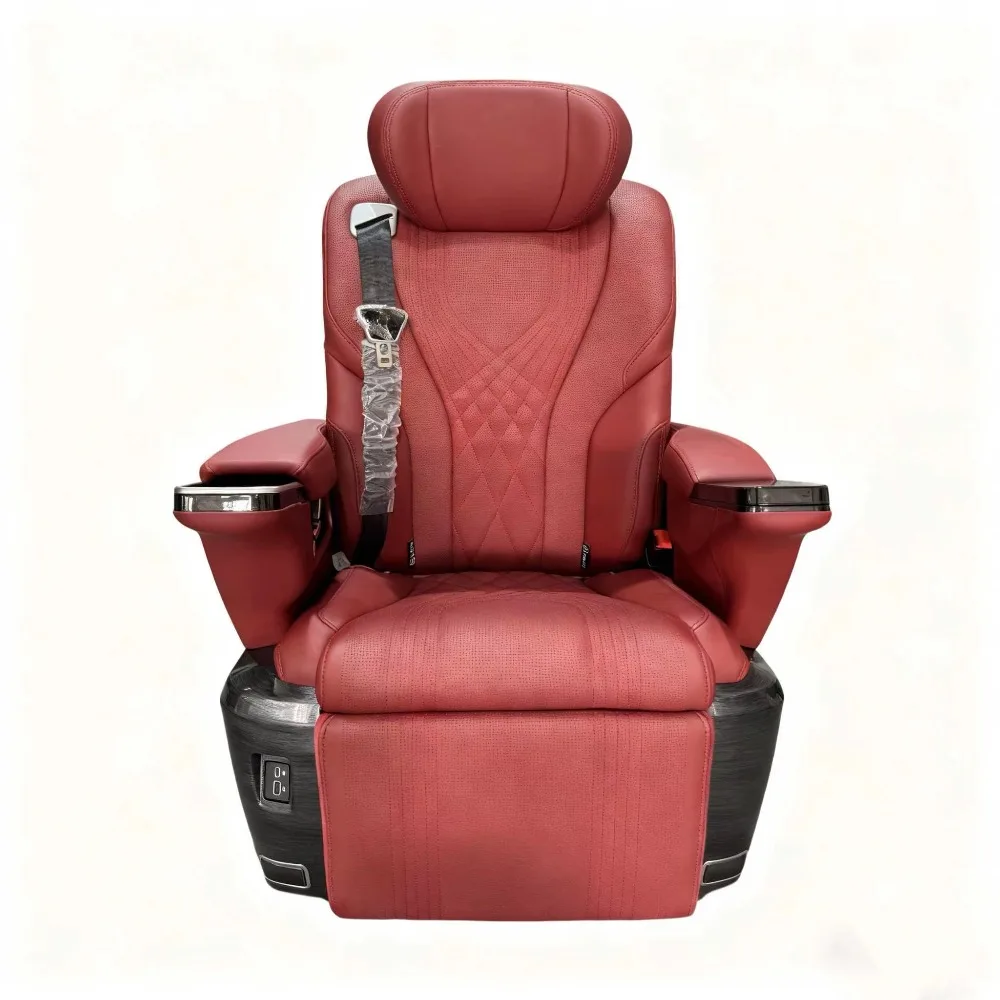 

Elegant ergonomic red luxury car seats for premium vehicles