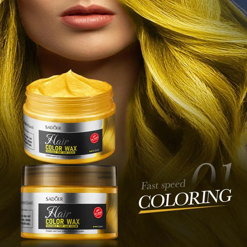

Временный воск для краски волос, формовочная паста, крем-краска, унисекс, одноразовый гель для краски для волос, легко чистится, окраска для волос, укладка, грязь «сделай сам»