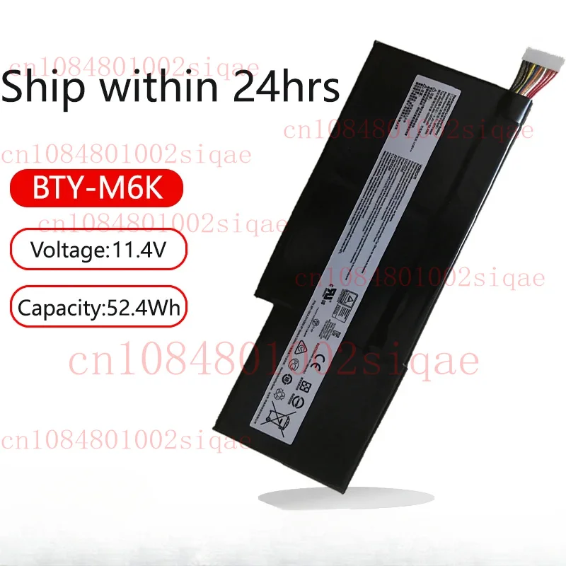 

BTY-M6K MS-17B4 16R1 Laptop Battery For MSI GF63 8RC 8RD THIN 9RCX 10SCXR 9SCXR GF65 10SDR,GF75,GS73VR 7RG,WP65 9TH,GS63VR-7RG