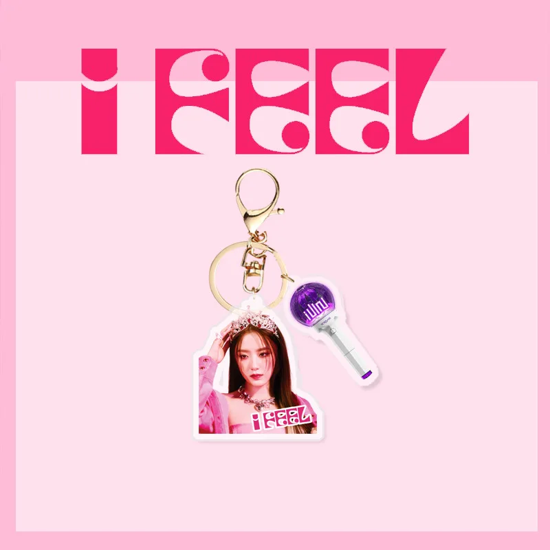 KPOP (G)I-DLE I FEEL Album Merch portachiavi per donna uomo GIDLE Fashion acrilico portachiavi regali borsa per auto accessori per ciondoli