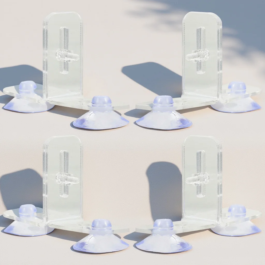 

4Sets Transparent Aquarium Fish Tank Divider Clip Multi-Hole Isolation Board for Breeding Separation Fish Tank Board