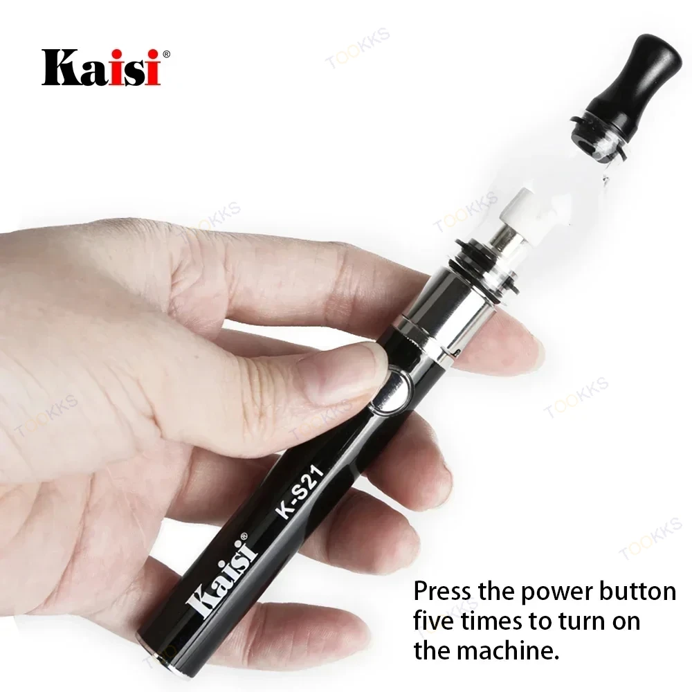 Kaisi K-S21 Rosin Verstuiver Geen Soldeerbout Moederbord IC Kortsluiting Detector Rosin Pen voor Telefoon Moederbord Reparatie
