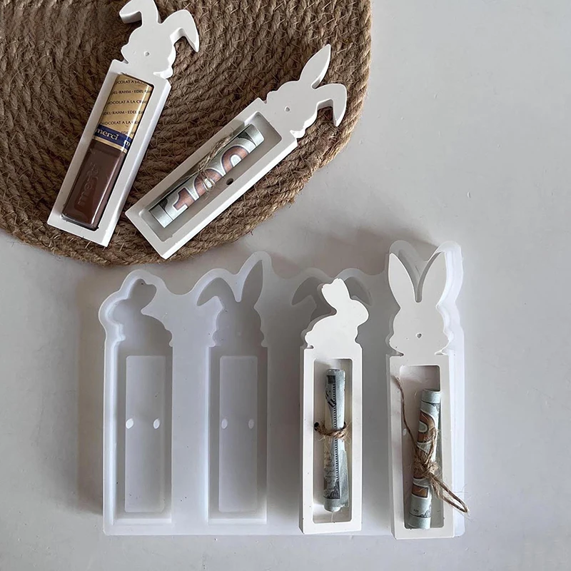 

Пасхальный шоколад, подарочная коробка, силиконовая форма, подставка для кролика, держатель для шоколада, гипсовая форма, подарочный держатель для денег, формы для литья