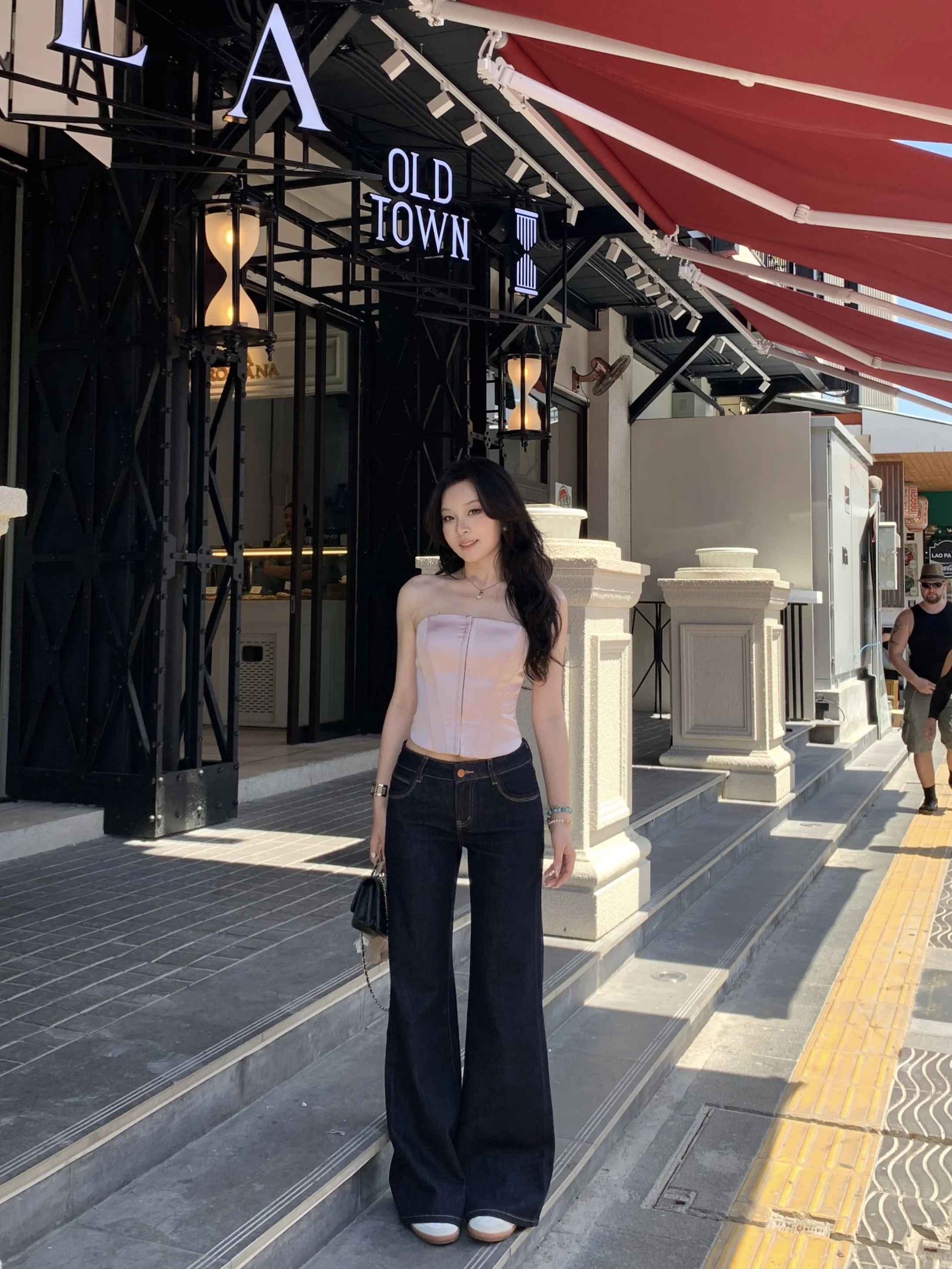 

Classic Original Jeans chee Super Series Mid-Waist l Color Denim Pants Leg-a Tool Women's Slim Fit Jeans