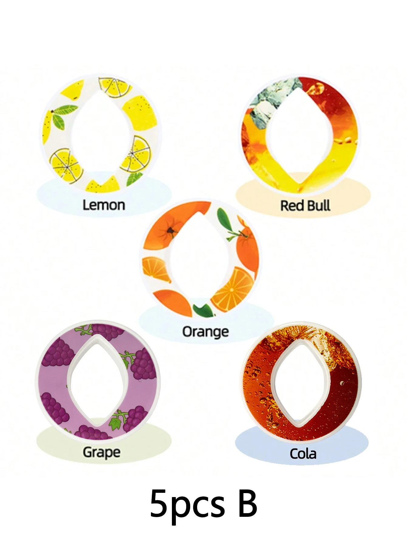 7/5pcs Beer Fruit Drinken Smaak Pods Lucht Smaak Pods Waterfles Smaak Caps Fruit Geur Pods voor Waterflessen Sport Tool