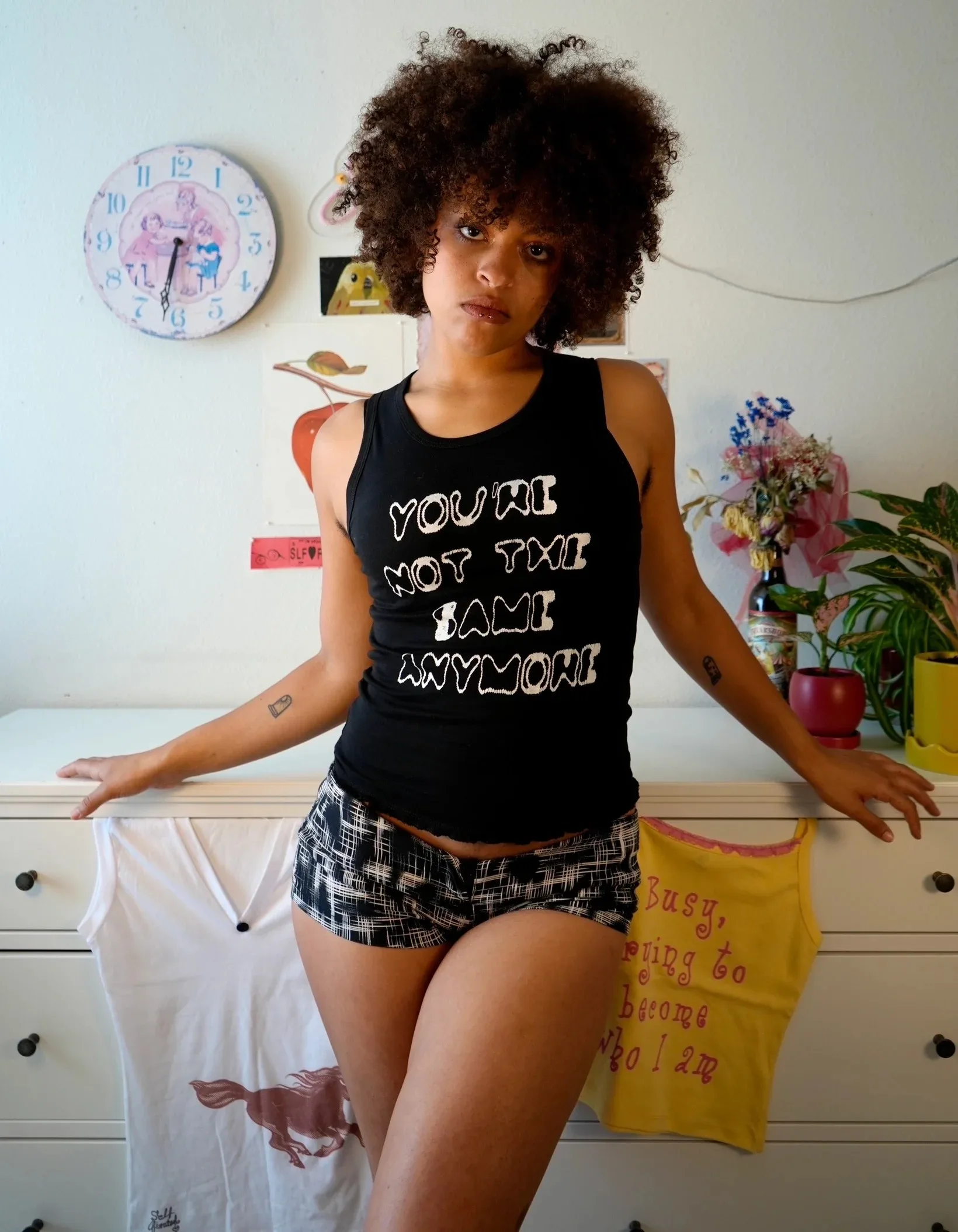 Snake Print Crop Top Neck Cover Summer Elegant Sexy Trendy Dark Small Audience Top American Style Shoulder Strap Vest