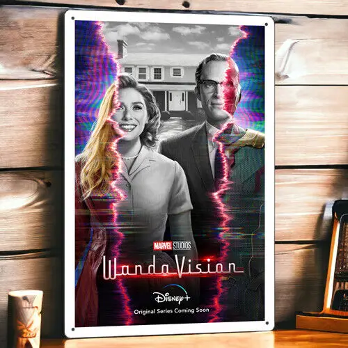 Металлический постер WandaVision Оловянная табличка 8x12 дюймов TV Series