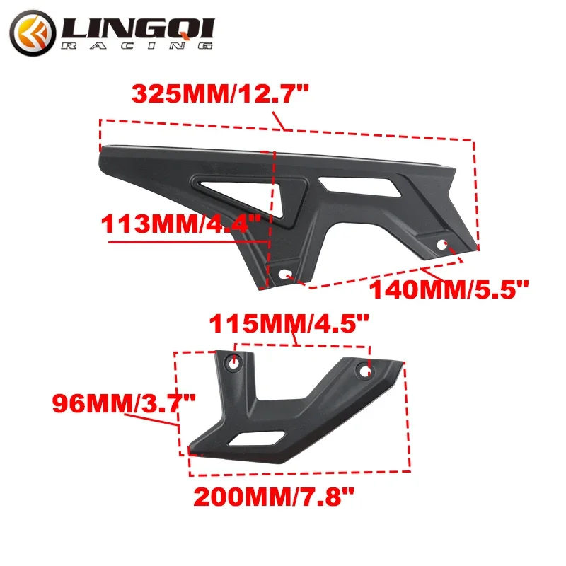 

LING QI Electric Motorcycle Chain Guard Shield Cover Sprocket Shell Wheel Fender Mudguards For SUR- Sur Ron Ultra Bee