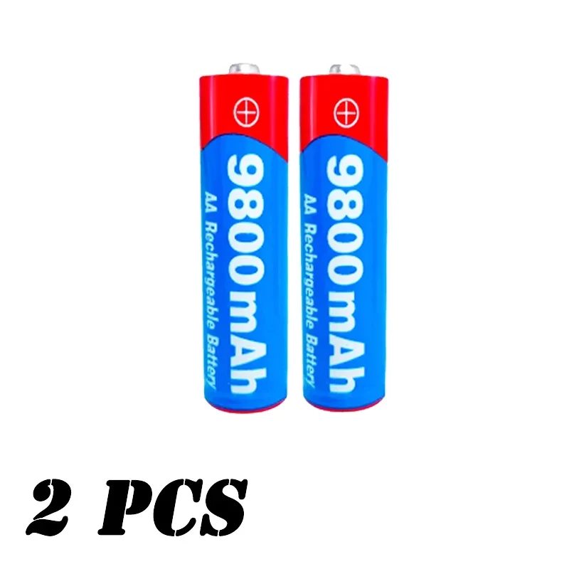 100% New AA rechargeable 1.5V 9800mAh 1.5V New Rechargeable AA battery for led light toy Camera Microphone battery