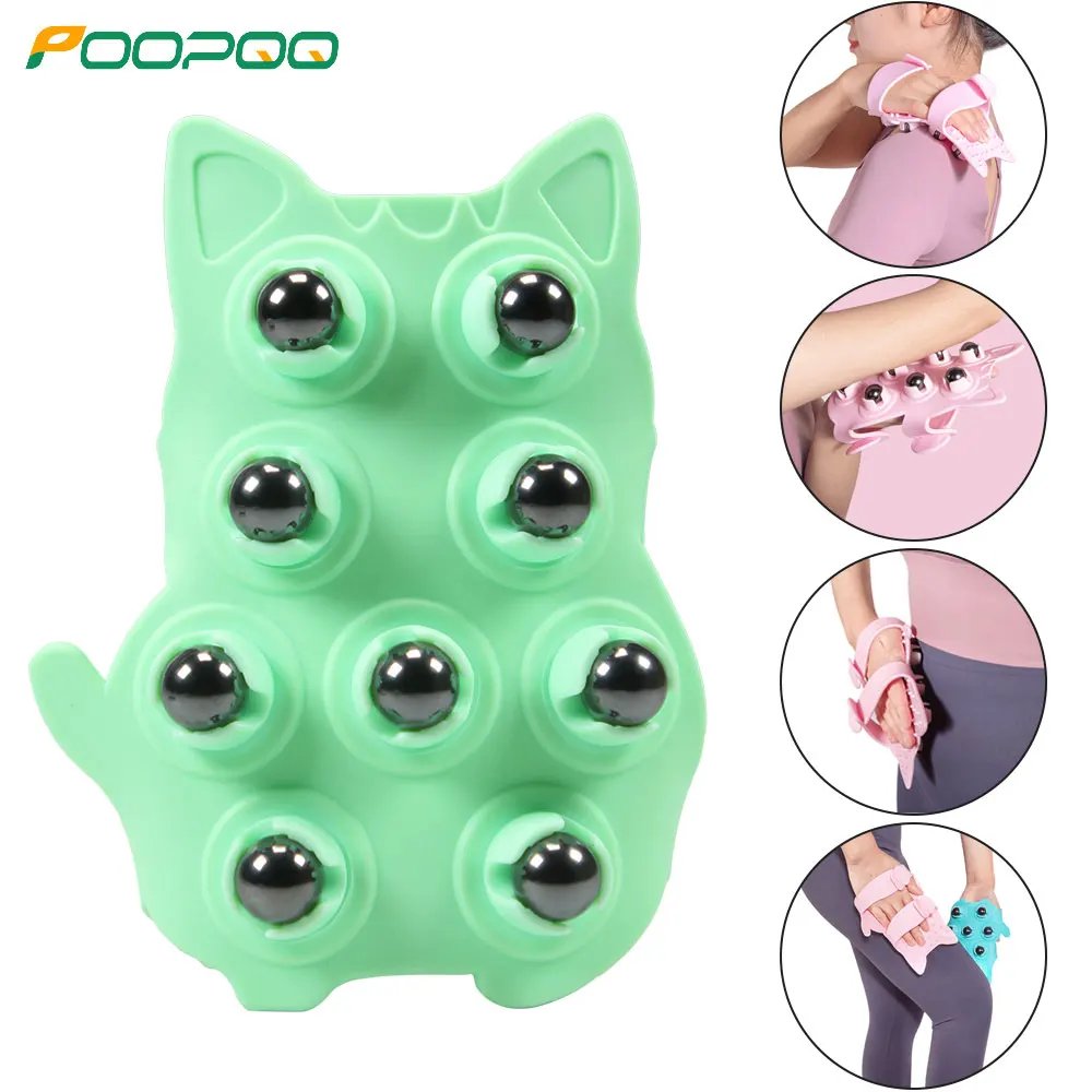 

Portable Roller Ball Massage, Glove Muscle Relax Slimming Magnetic Bead Body Massager for Muscle Back Neck Joint Foot Shoulders