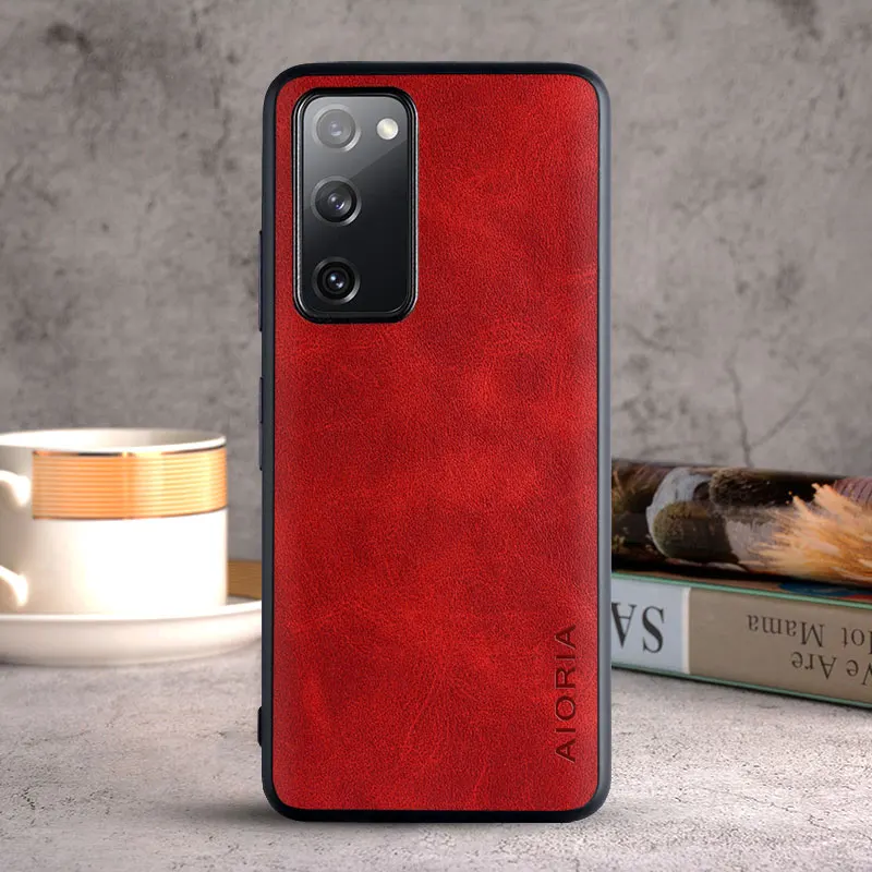 Case for Samsung Galaxy S20 FE Ultra Plus coque Luxury Vintage PU leather Skin funda cover for samsung galaxy s20 fe case capa