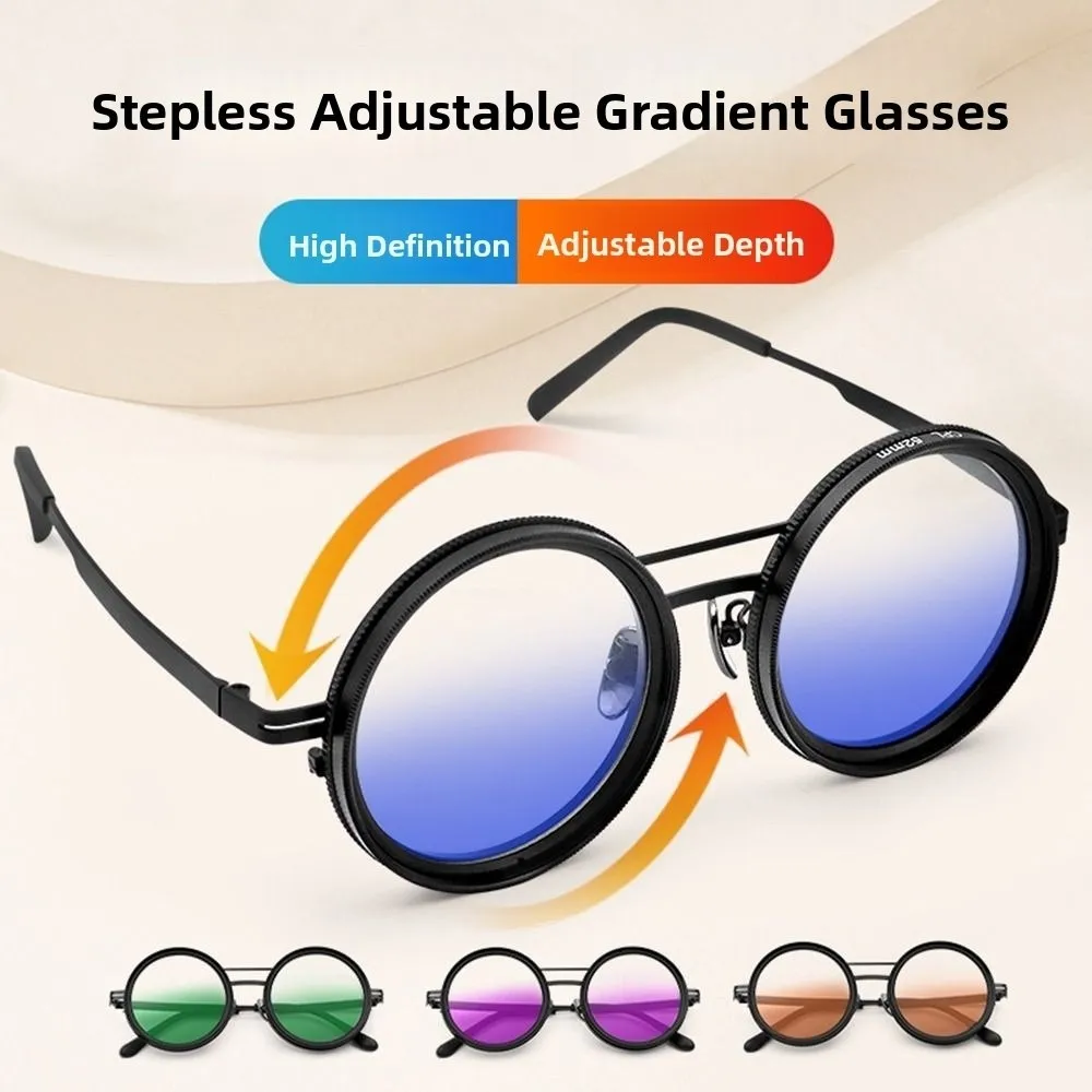 

New ND2-400 Adjustable Dimming Glasses 9 Level ND Filter Polarized Sunglasses Gradient UV400 Sun Glasses Driving