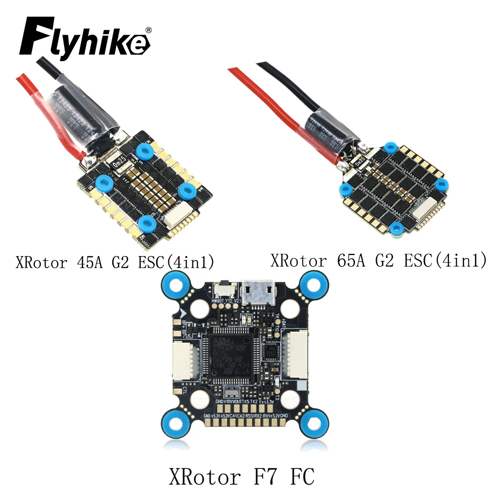 

Кабриолетный контроллер полета Hobbywing XRotor F7 / 45A (ARM32)-G2 ESC (4in1) / 65A(ARM32)-G2 ESC (4in1) для гоночного мини-дрона FPV