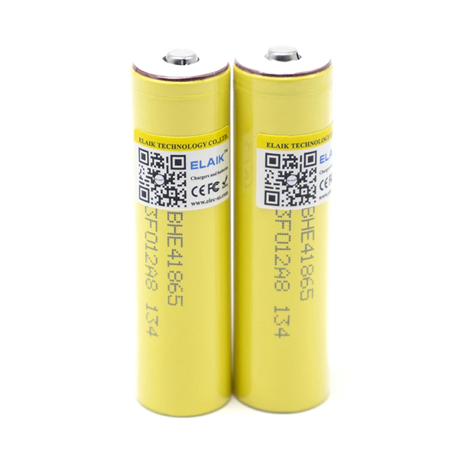 ELAIK 100% New Original HE4 18650 Rechargeable li-ion battery 3.6V 2500mAh Battery 20A 35A discharge + Pointed