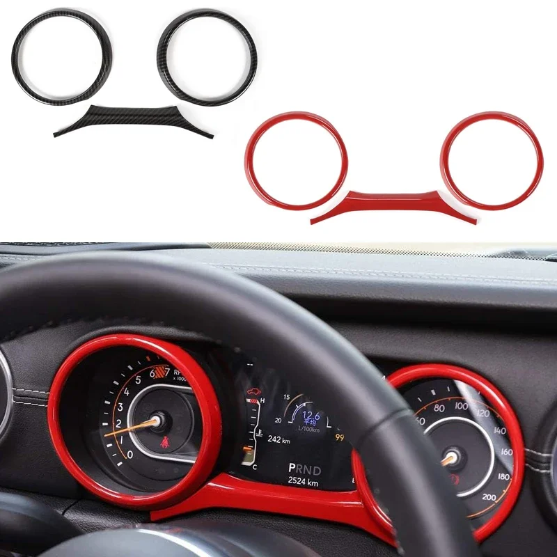 Dashboard Cover ABS Dash Board Panel Trim Frame Interior Accessories for Jeep Wrangler 2018-2023 JL JLU  Sahara Gladiator JT