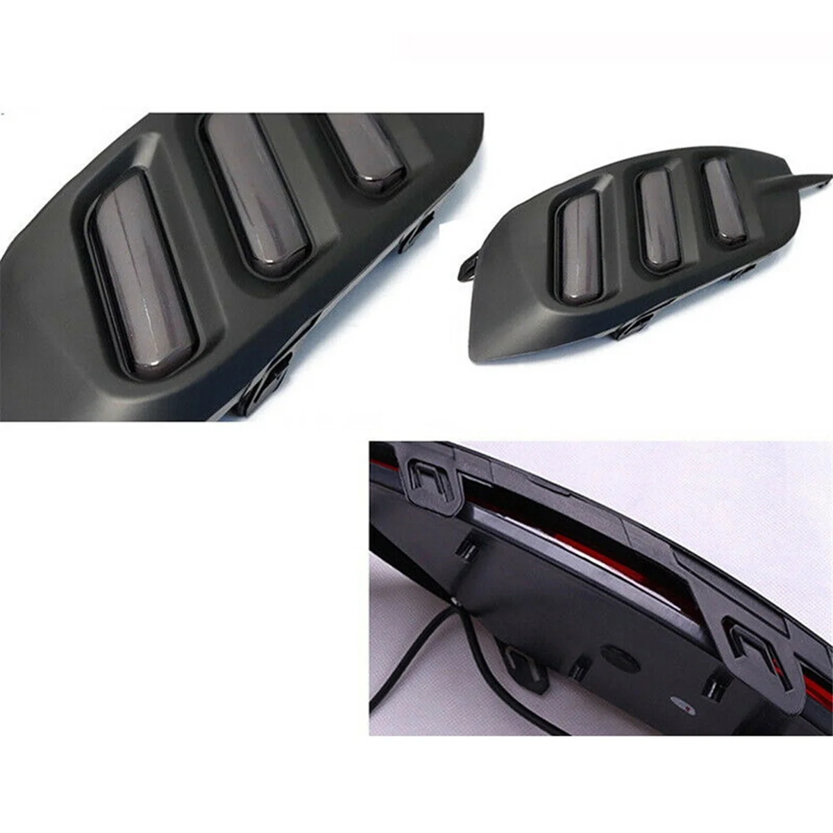 

Reliable-Car LED DRL Daytime Running Lights Rear Bumper Brake Light Tail Light Fog Lamp for Honda Civic 10Th Gen 2016-2019-A87D