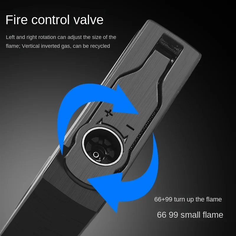 New Honest Cigarette Lighter Dual-flame Direct Business Lighter Men\'s High-end Cigar Special Windproof Inflatable Lighter