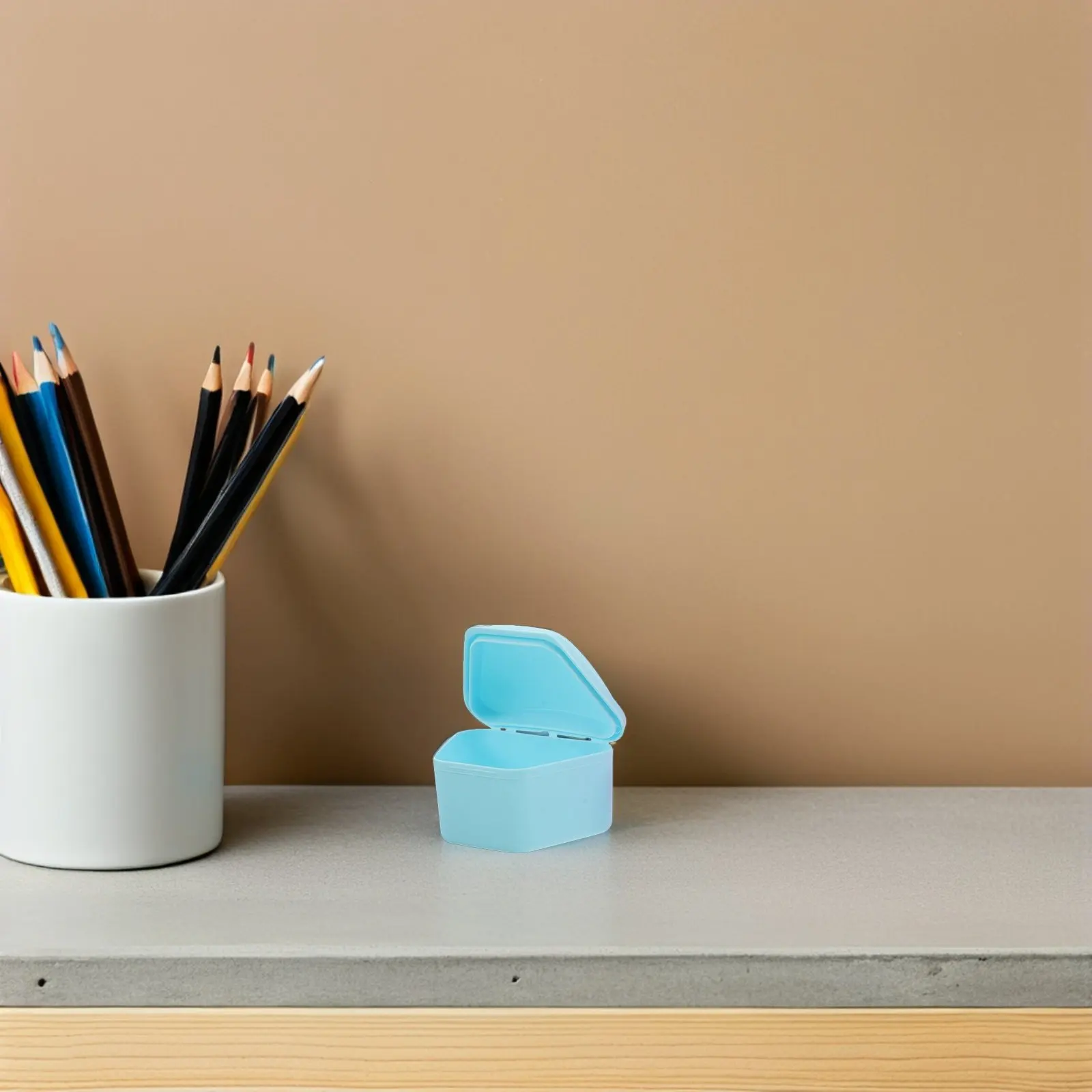 

6Pcs Denture Storage Box Leak-Proof Travel Case for Retainers Dentures Dental Partials Portable Holder with