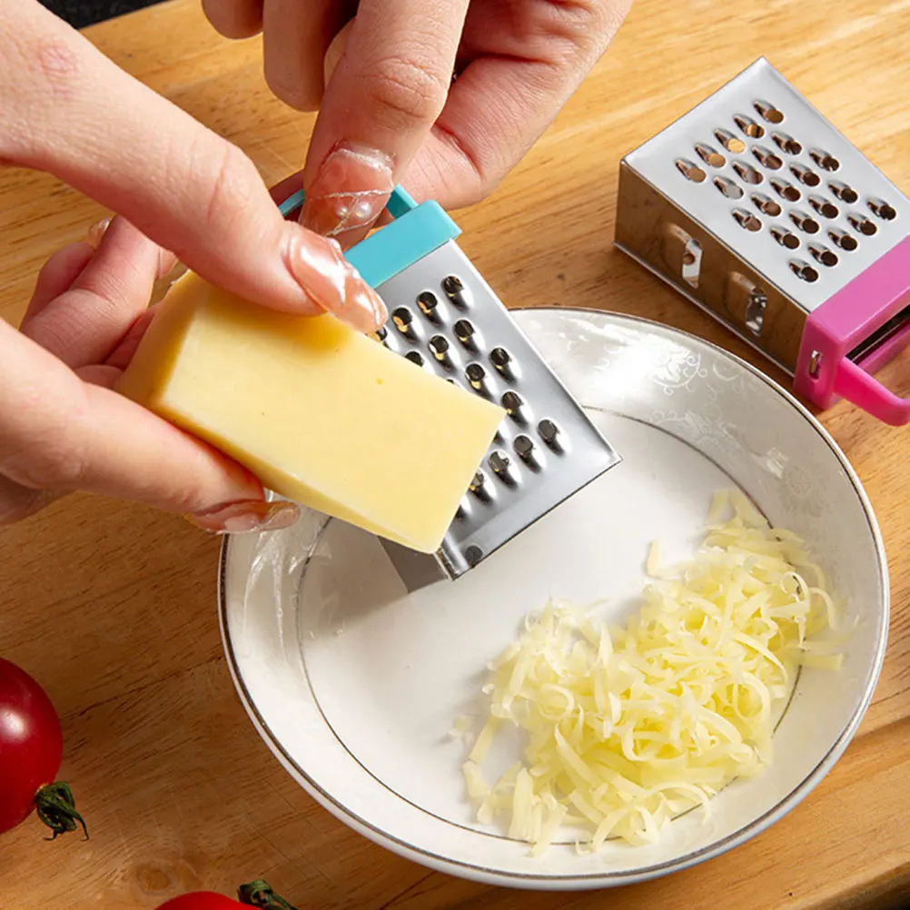 6Pcs Lemon Cheese Grater Multi-Purpose Stainless Steel Sharp Vegetable Fruit Tool Cheese Shavings Planer Kitchen Grater Box