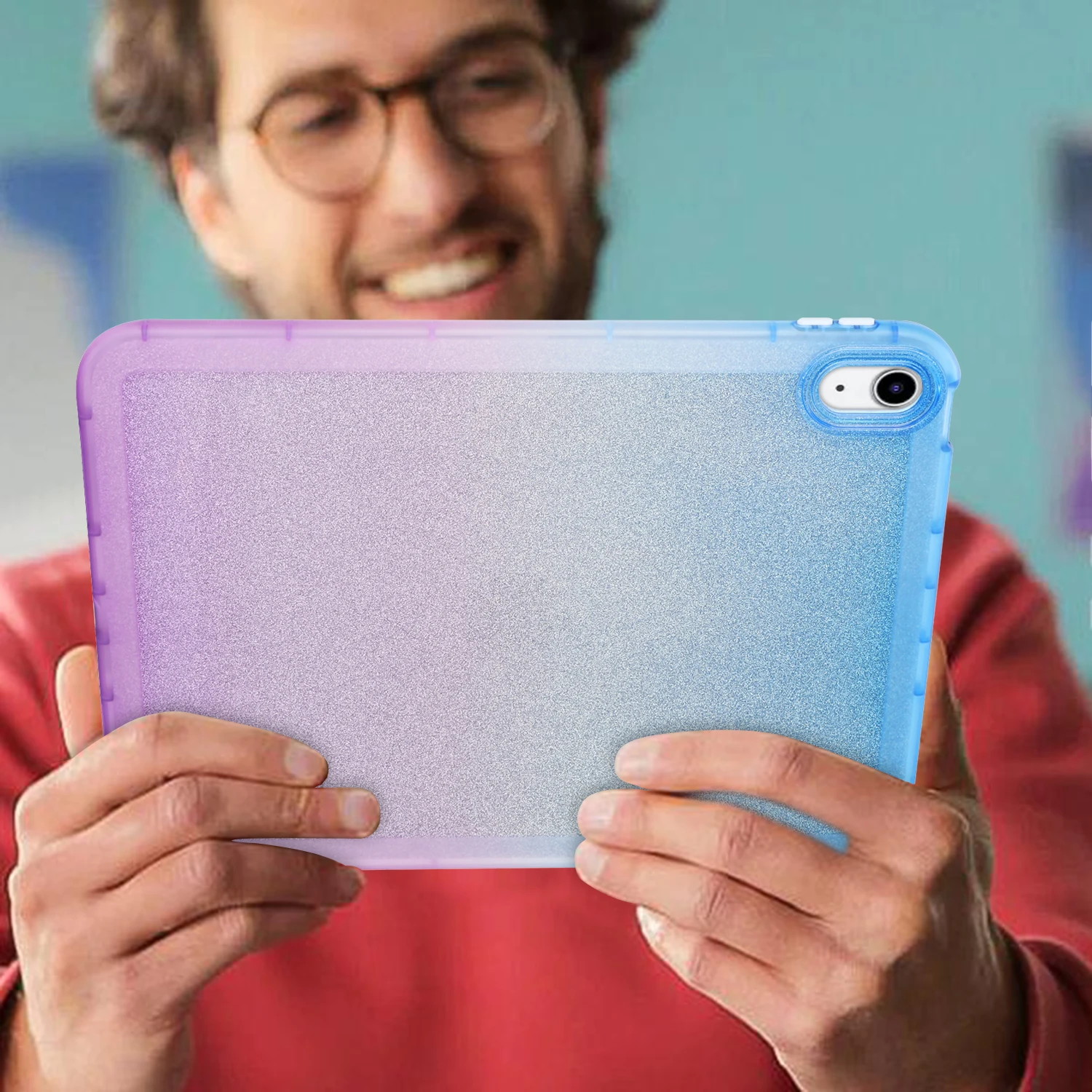 Weiche Glitzerhülle für iPad Mini 4 5 6 Air 3 4 5 Pro11/12.9 iPad 5 6 7. 8. 9. Generation iPad 10.9 2022 Schutzhülle Farbverlauf