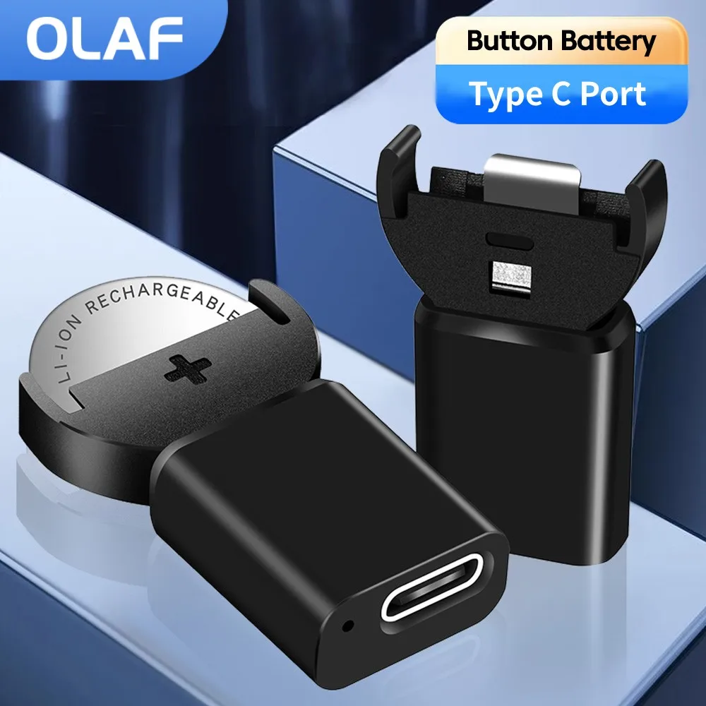 Olaf Button Battery Charger Coin Button Cell Battery Adapter Fast Charging Power Charger for LIR2032 LIR2032H LIR1632 LIR2025