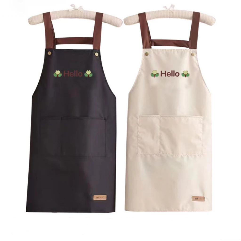 Cooking Cooking Apron With Pocket Waterproof Oil-proof Kitchen Apron For Women Men Chef Cafe Work Bib Apron - Aliexpress Deal